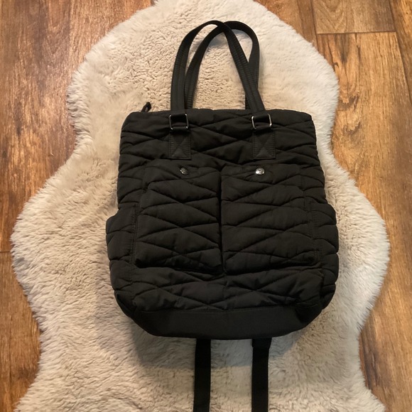 girlfriend collective Handbags - Girlfriend Gear Collection XIIX Black‎ Puffer Purse Backpack Quilted